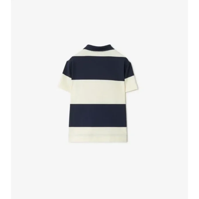 Polo in cotone a righe a scacchi EKD