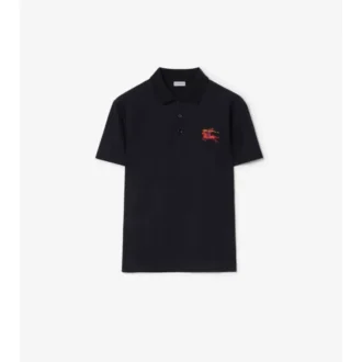 Polo in cotone EKD con ricamo a punto croce