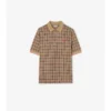 Polo in misto cotone a quadri