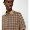 Polo in misto cotone a quadri