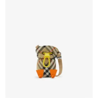 Portabottiglia in nylon con motivo Duck Check
