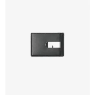 Portacarte con clip a quadri