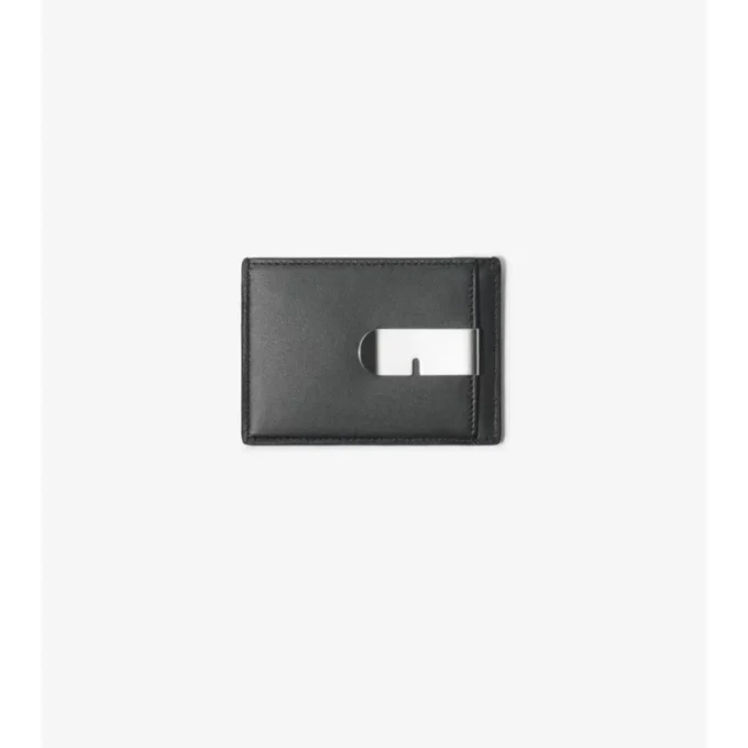 Portacarte con clip a quadri