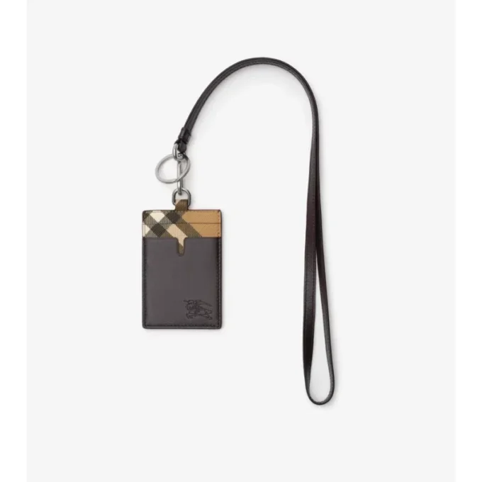 Portacarte con cordino Pop Check 