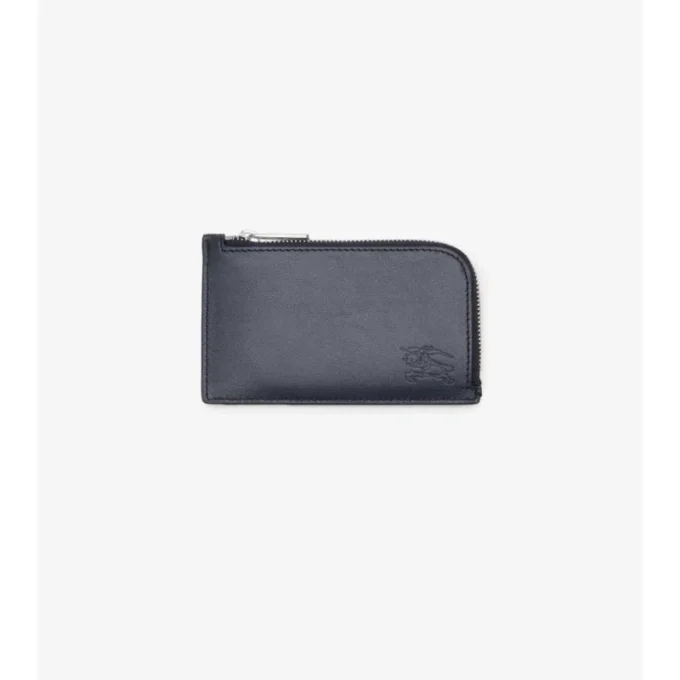 Portacarte con zip e motivo a quadri