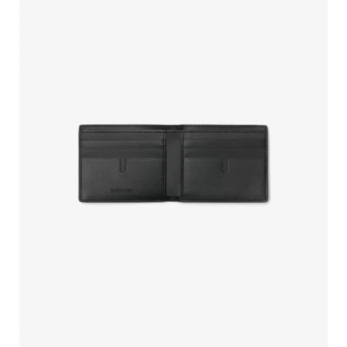 Portafoglio bifold slim con motivo a quadri