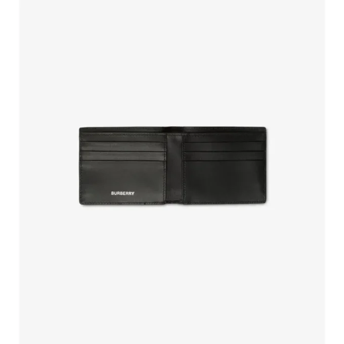 Portafoglio bifold sottile Check