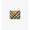 Portafoglio bifold sottile Check