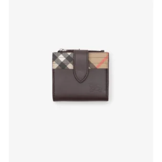 Portafoglio con zip a quadri Pop 