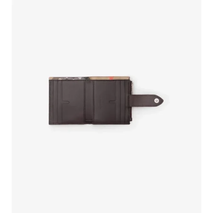 Portafoglio con zip a quadri Pop 