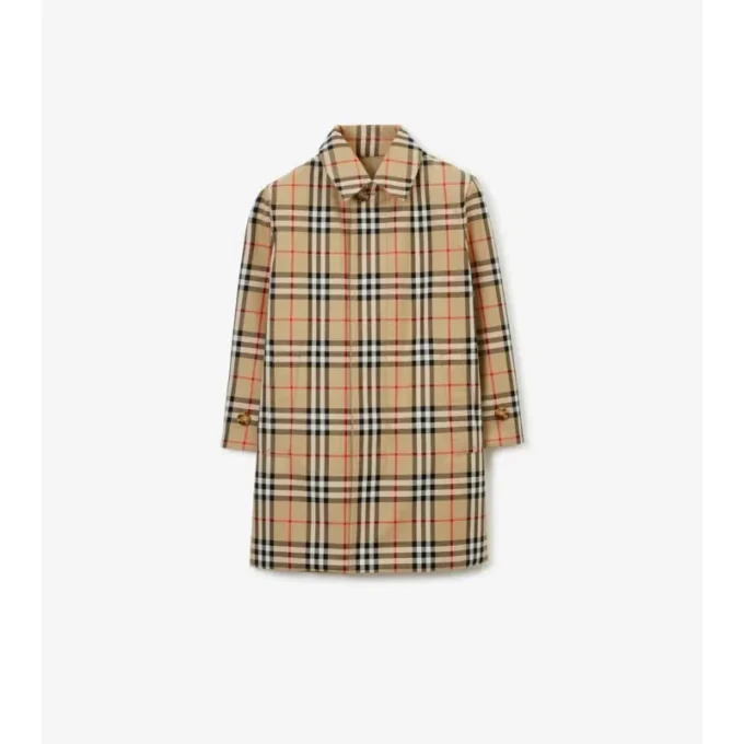 Reversible Gabardine Car Coat