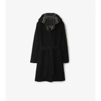 Reversible Wool Car Coat di media lunghezza