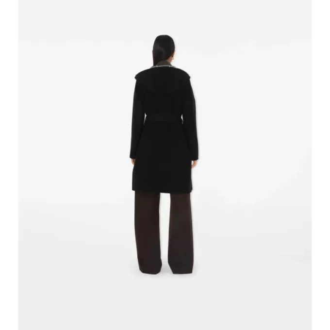Reversible Wool Car Coat di media lunghezza