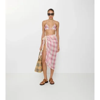 Sarong in cotone a quadri