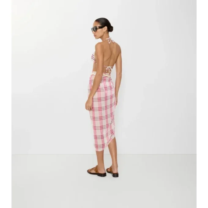 Sarong in cotone a quadri