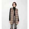 Scialle in lana e cashmere a quadri