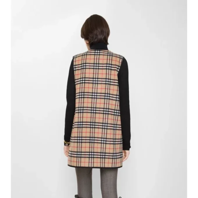 Scialle in lana e cashmere a quadri