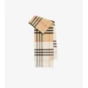 Sciarpa in cashmere a quadri a contrasto