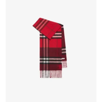 Sciarpa in cashmere a quadri a contrasto