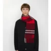Sciarpa in cashmere a quadri a contrasto