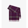 Sciarpa in cashmere a quadri larghi