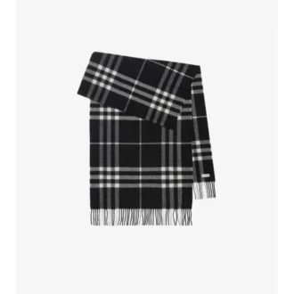 Sciarpa in cashmere a quadri larghi