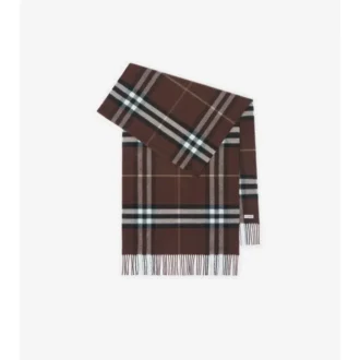 Sciarpa in cashmere a quadri larghi