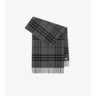 Sciarpa in cashmere a quadri larghi