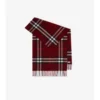 Sciarpa in cashmere a quadri larghi