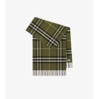 Sciarpa in cashmere a quadri larghi