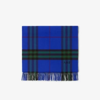 Sciarpa in cashmere a quadri larghi