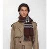 Sciarpa in cashmere a quadri larghi