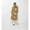 Sciarpa in cashmere a quadri larghi