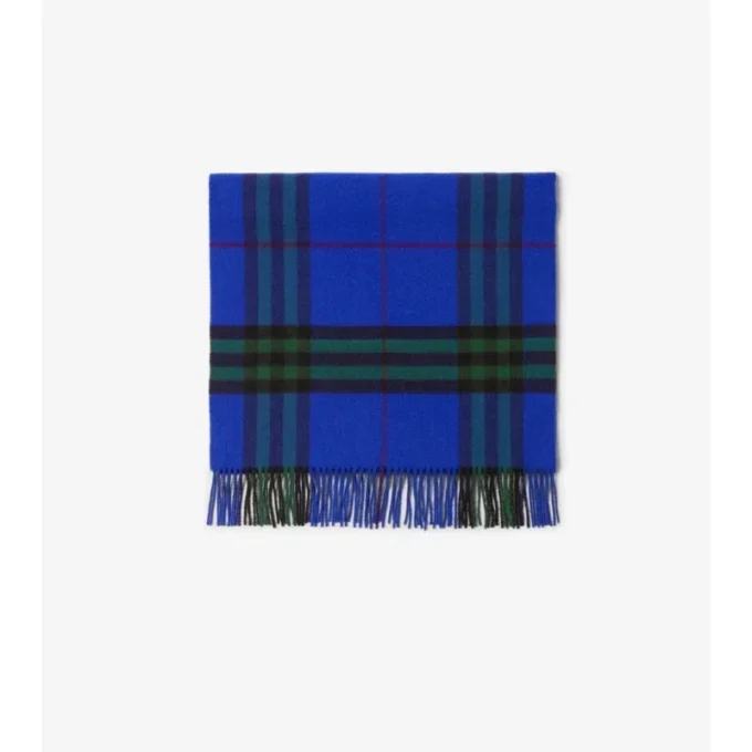 Sciarpa in cashmere a quadri larghi