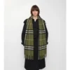 Sciarpa in cashmere a quadri larghi
