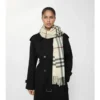 Sciarpa in cashmere a quadri larghi