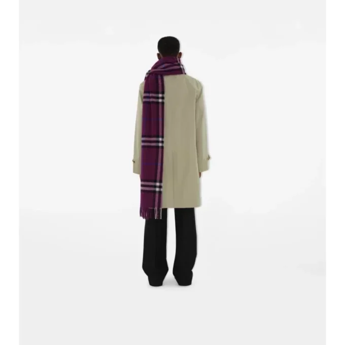 Sciarpa in cashmere a quadri larghi
