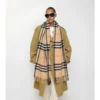 Sciarpa in cashmere a quadri larghi