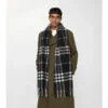 Sciarpa in cashmere a quadri larghi