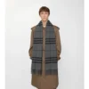 Sciarpa in cashmere a quadri larghi