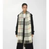 Sciarpa in cashmere a quadri larghi