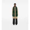Sciarpa in cashmere a quadri larghi
