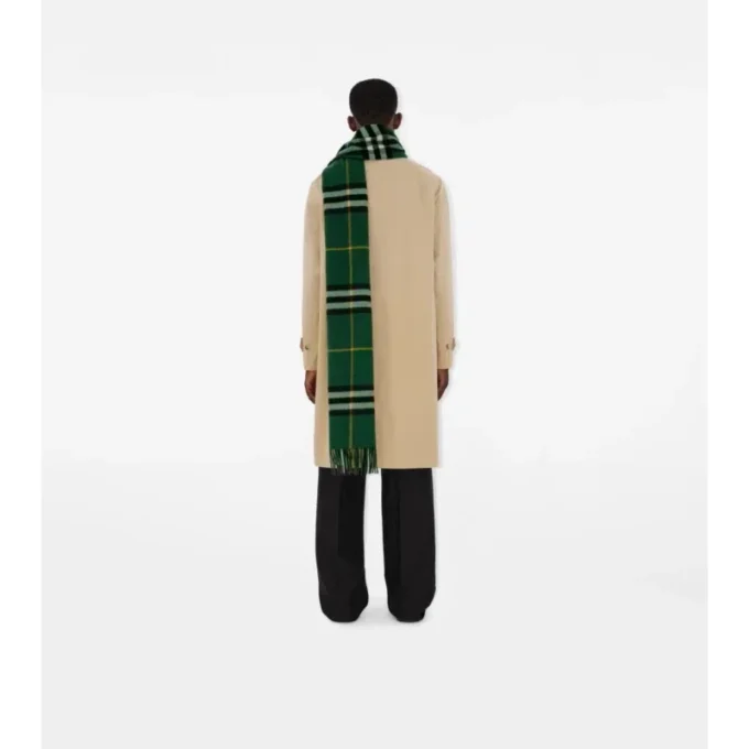 Sciarpa in cashmere a quadri larghi