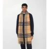 Sciarpa in cashmere a quadri larghi