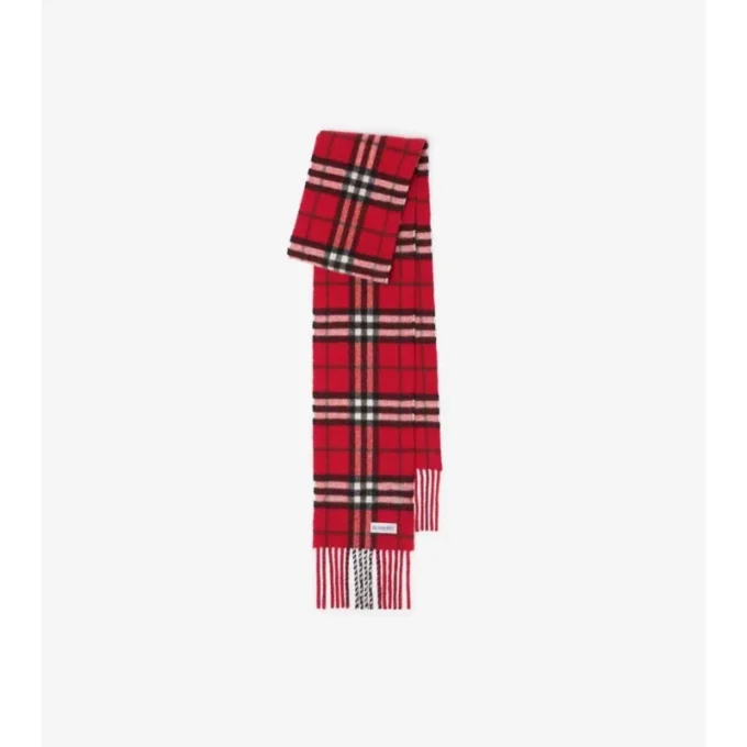 Sciarpa in cashmere a quadri stretti