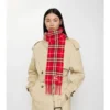 Sciarpa in cashmere a quadri stretti