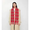Sciarpa in cashmere a quadri stretti