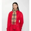 Sciarpa in cashmere a quadri stretti