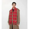 Sciarpa in cashmere a quadri stretti