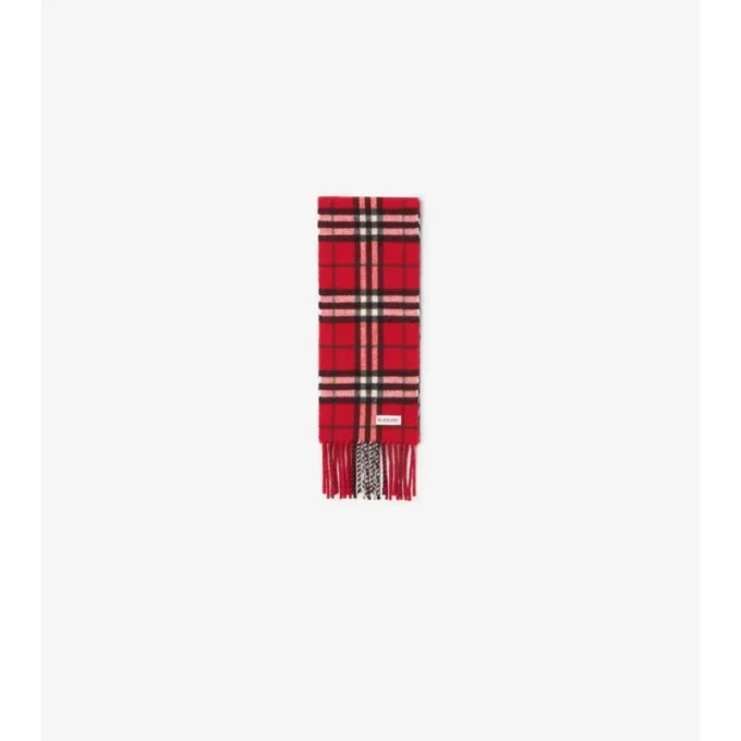 Sciarpa in cashmere a quadri stretti